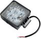 Start Vierkante Zwarte Autokoplamp Met 9 LED's, Offroad-indicator, 27W/180Lm, 9-32V