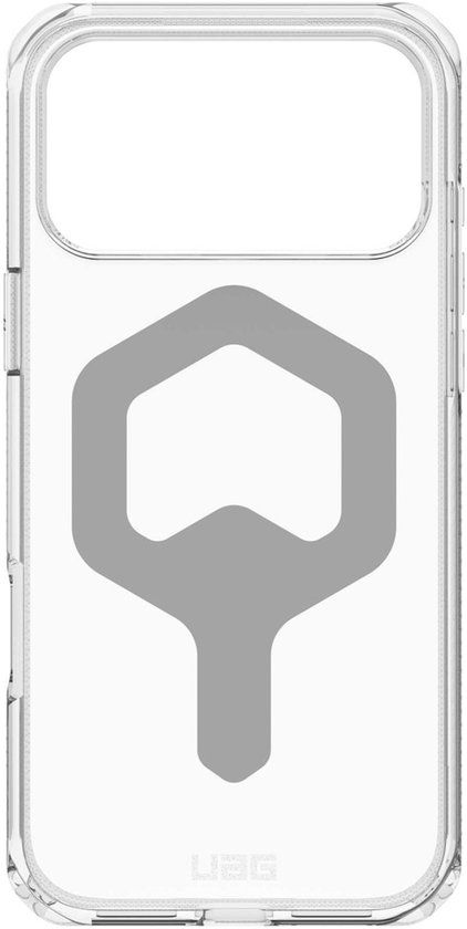 Urban Armor Gear Plyo Backcover MagSafe geschikt voor iPhone 17 Pro Max - Ice / Silver