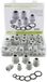 SeKi Assortiment kabelwartels / grijs / 50 stuks
