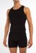 Claesen's Débardeur 2-pack Noir Côte Coton/Lycra Homme Taille M