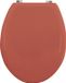 MSV MDF Toiletbril CLÉO Terracotta Mat - RVS Scharnieren