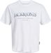 JACK&JONES - JJDEVIN DAYTONA PRINT TEE SS CREW LN T-shirt Homme S Blanc Coton