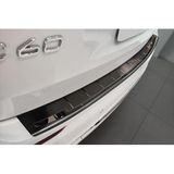 Avisa Zwart RVS Achterbumperprotector compatibel met Volvo XC60 II 2017-2021 & Facelift 2021- incl. R-Design & Plug-in-Hybrid 'Shadow Premium'