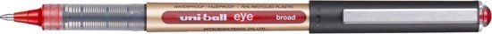 Uni-ball Rollerpen Eye eco 150E Breed Rood | 12 stuks