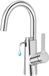 Unyqoos® Robinet de lavabo pivotant élégant avec distributeur de savon intégré pour salle de bain