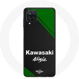Kawasaki Etui voor Samsung Galaxy A12 Ninja Logo Maniacase