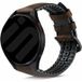Strap-it Samsung Bracelet silicone / cuir Samsung Galaxy Watch FE (marron)