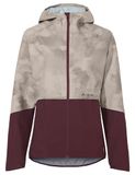 VAUDE Loamer Rain jas, hardshelljas, dames, waterdicht, winddicht, capuchon, polyester, regular fit, XS, linen