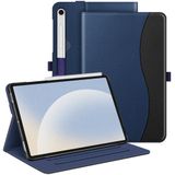 Fintie Hoes voor Samsung Galaxy Tab S9 FE 10,9 inch/Tab S9 11 inch 2023 tablet, Multi-Angle Folio beschermhoes met documentenvak en automatische slaap/waakfunctie, donkerblauw
