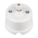Interrupteur rotatif en porcelaine, montage en saillie, tout-en-un, série QR1, blanc