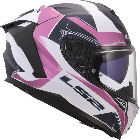 LS2 FF817 Challenger II Flaman Helm - Integraalhelm - Maat L - Zwart/roze