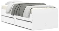 vidaXL Bedframe met lades wit 90x190 cm