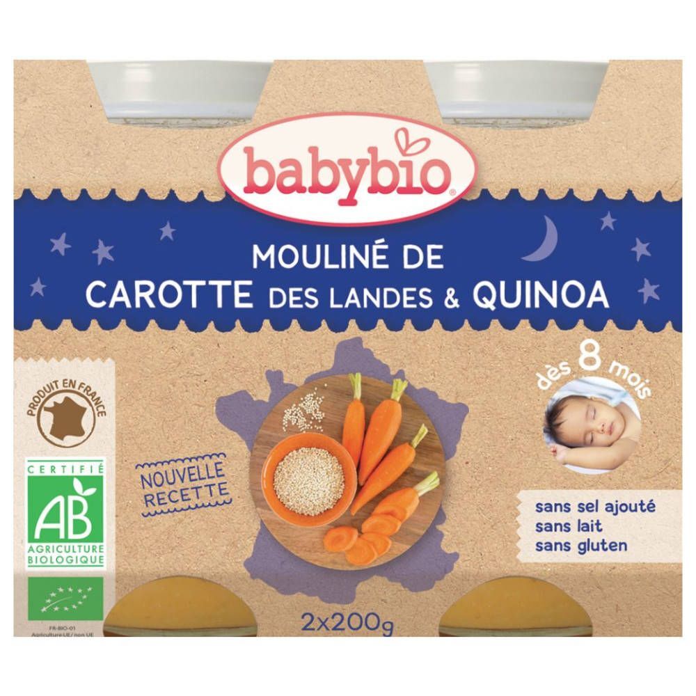 Ocebio Babybio Bipack Groenten-Quinoa 2x200 g