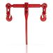Dolezych Ratelspanner met verkortingshaak voor 8 mm ketting, LC 4000 daN - rood