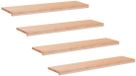 vidaXL Trapmatten 4 st Naturel 120 x 25 x 2 cm Massief beukenhout