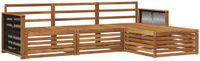vidaXL - Bankenset - 4-delig - Naturel - Massief Acacia Hout