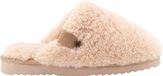 Warmbat Midura curly wool Dames Sloffen - Ecru