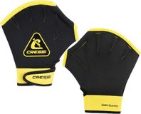 Cressi Aqua Boost Zwemhandschoenen Zwart/Geel S