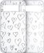 iMoshion Hoesje Google Pixel 8a - Siliconen Back Cover - Transparant / Hearts