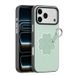 Dux Ducis Luvy Coque iPhone 17 Pro avec anneau de doigt/dragonne - Verte / Trèfle