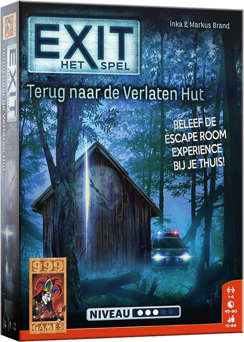 999 Games EXIT - Terug naar de Verlaten Hut Breinbreker - Unisex - 2022