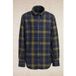 River Woods Chemise en flanelle sur mesure à carreaux Kaki/bleu Taille : 14