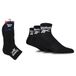 Reebok Cheville Cheset, uniseks, comfortabel katoen, ademend, geschikt voor sport, yoga, fitness, 3 paar