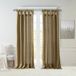 Madison Park Emilia Faux Silk Gordijn met inkijkvoering, doe-het-zelf Twist Tab Top, raamgordijnen voor woonkamer, slaapkamer en slaapzaal, 50x108, brons