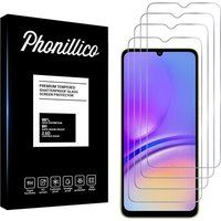 Phonillico® Samsung Galaxy A05 Gehard Glas Schermprotector [4 Stuks]