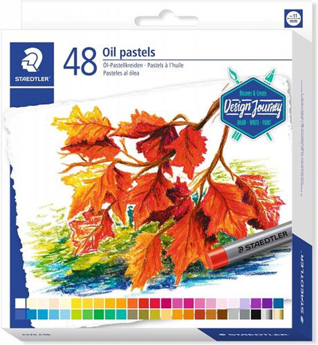 Staedtler Design Journey oliepastels 11 mm - set 48 st