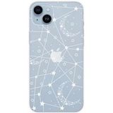 1001 coques Apple iPhone 15 Plus Lignes etoilees bedrukt siliconen hoesje