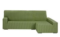 Bankhoes elastisch chaise longue rechter arm 32x42x17 cm groen