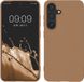 kwmobile telefoonhoesje geschikt voor Samsung Galaxy S25 - Hoesje voor smartphone - Back cover in cappuccino