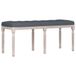 vidaXL Bankje 110x40x49 cm fluweel donkergrijs