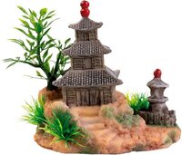 SF Deco Temple 1 - 12 x 12 cm - Bruin