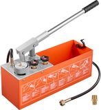 Vevor Hydraulische Druktestpomp 11,36 L 0-50 bar Dubbele Klep, Handdrukpomp met Manometer en Tank