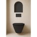 Wiesbaden Demis niche encastrée - Ovale - 30x45x10cm - Noir mat