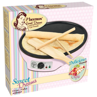 Bestron ASW602P Crepe Maker - 30cm, Pink