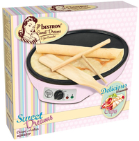 Bestron ASW602P Crepe Maker - 30cm, Pink