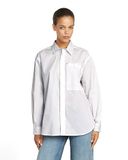 G-Star Oversized BF shirt l/s wmn Dames Shirts Wit M
