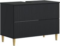 vidaXL Wastafelkabinet ARNHEM Zwart 82 x 41 x 59 cm