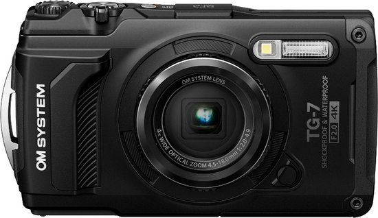 OM Digital Solutions Tough TG-7 - Compact Camera - 12.7MP - 4K - Black