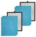 PureMate Lot de 2 filtres HEPA + 4 filtres pré-filtres pour PureMate PM 505