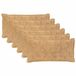 vidaXL - Kussensloop - 6 stuks - Houten - Taupe - 40 x 70 cm - Nep Konijnenbont