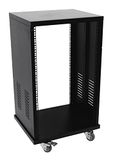 Omnitronic SR-19 19 inch rack 24 HE Staal Incl. wielen