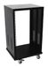 Omnitronic SR-19 19 inch rack 24 HE Staal Incl. wielen