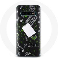Maniacase Hoesje voor Samsung Galaxy s10 edge Muziek dreg