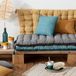 Atmosphera coussin de sol - 60 x 120 cm - Gris