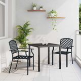 Maison Exclusive - Ensemble de jardin, 3 pièces, anthracite, acier thermolaqué