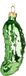 BRUBAKER Augurk - Handgeschilderde Glazen Kerstbal - Handgeblazen Kerstversiering - Grappige Kersthanger - Kerstboom Decoratie - 9 cm
